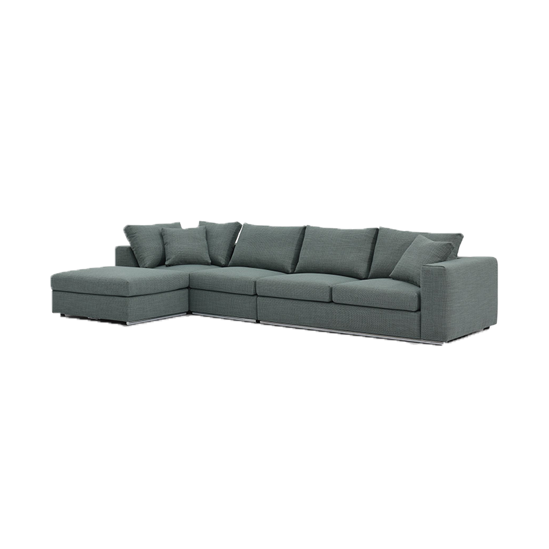 Nordic fabric sofa extension combination