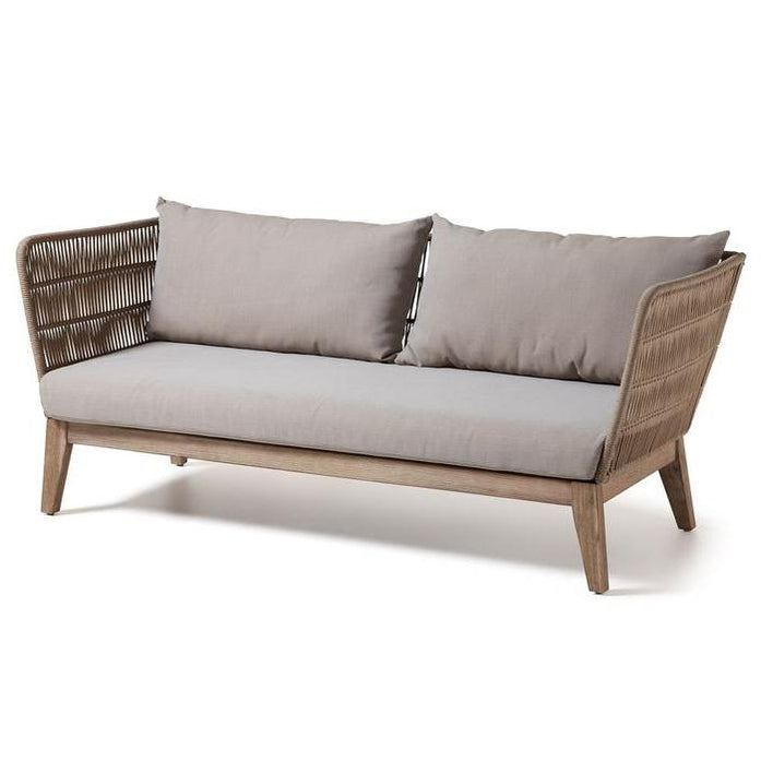 Zane Acacia Wood 2 Seater Fabric Sofa