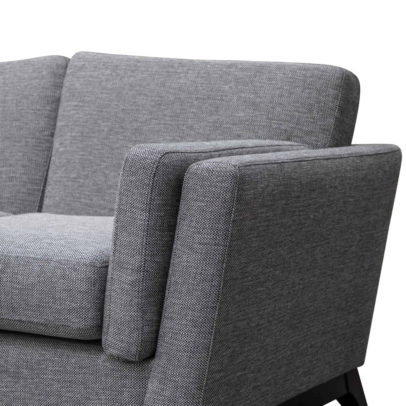 Karla 2 Seater Fabric Sofa - Graphite Grey