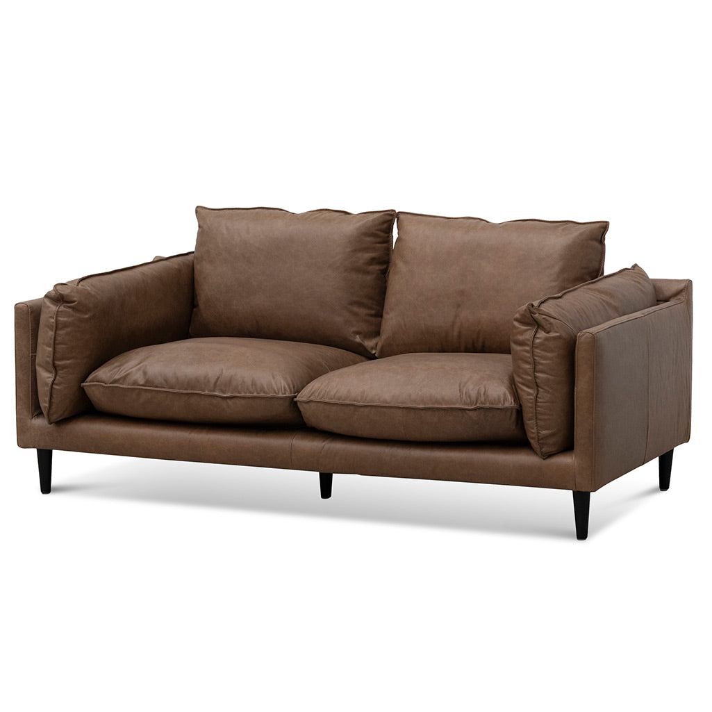 Lucio 2 Seater Sofa - Shadow Grey Leather