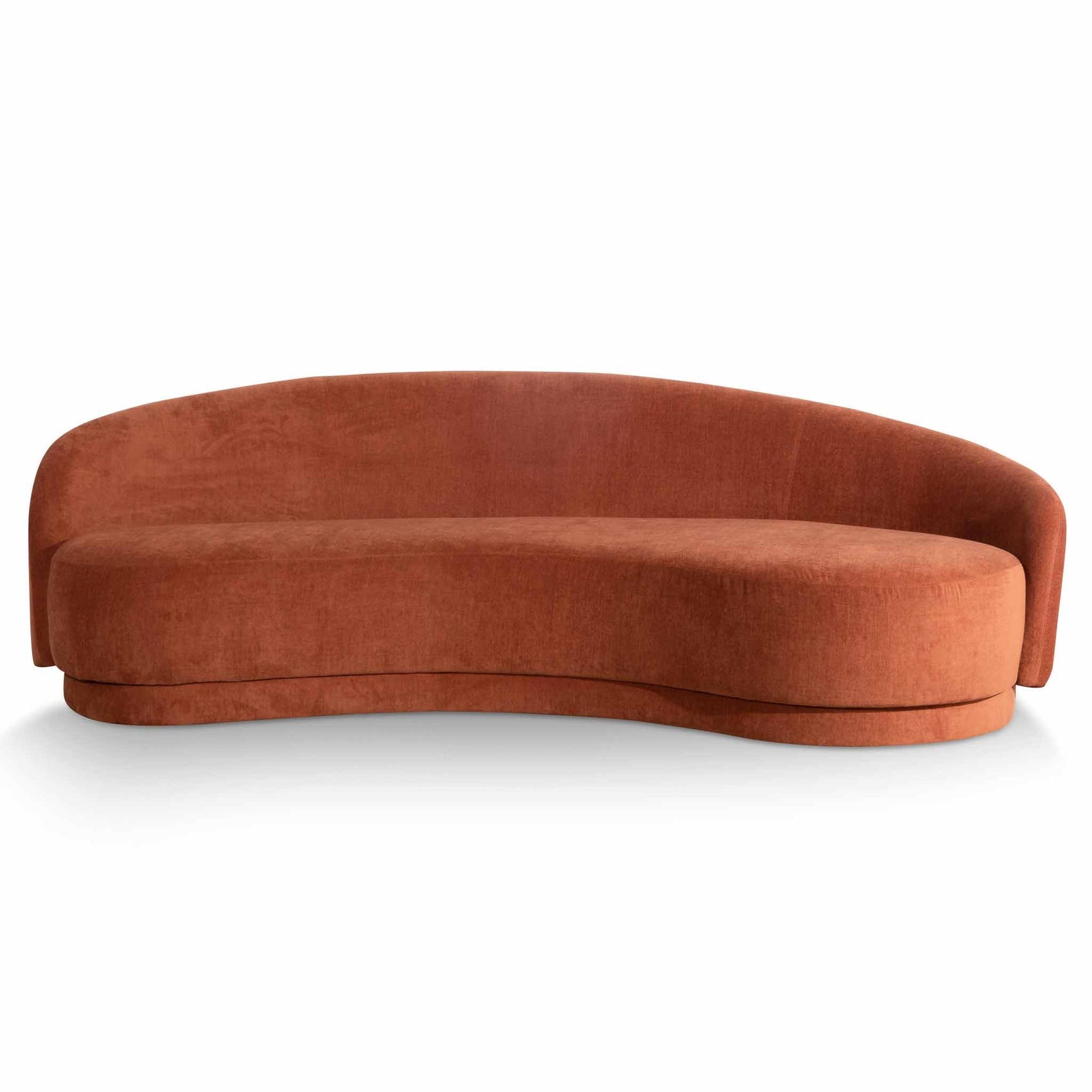 Henry 4 Seater Fabric Sofa - Rust