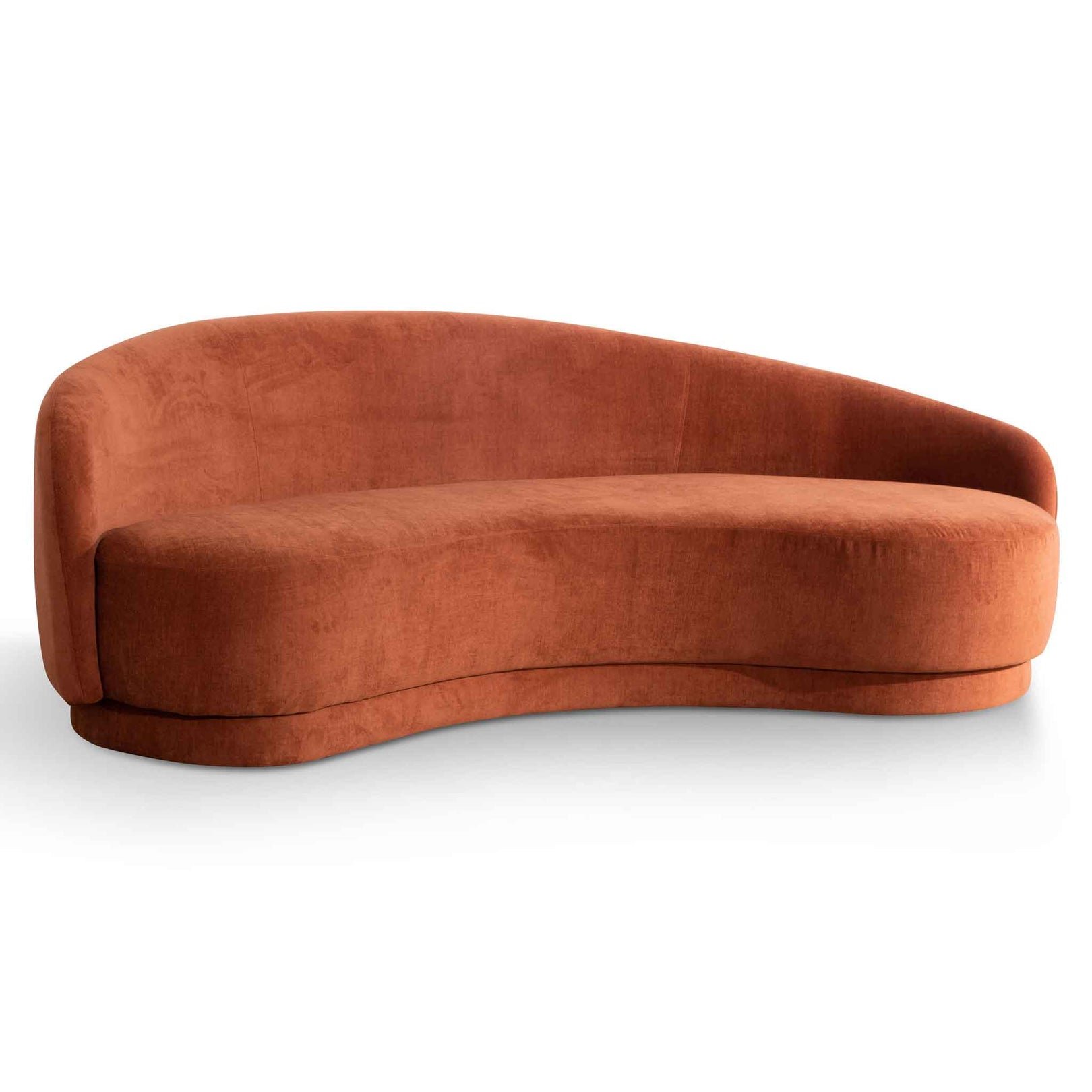 Henry 4 Seater Fabric Sofa - Rust