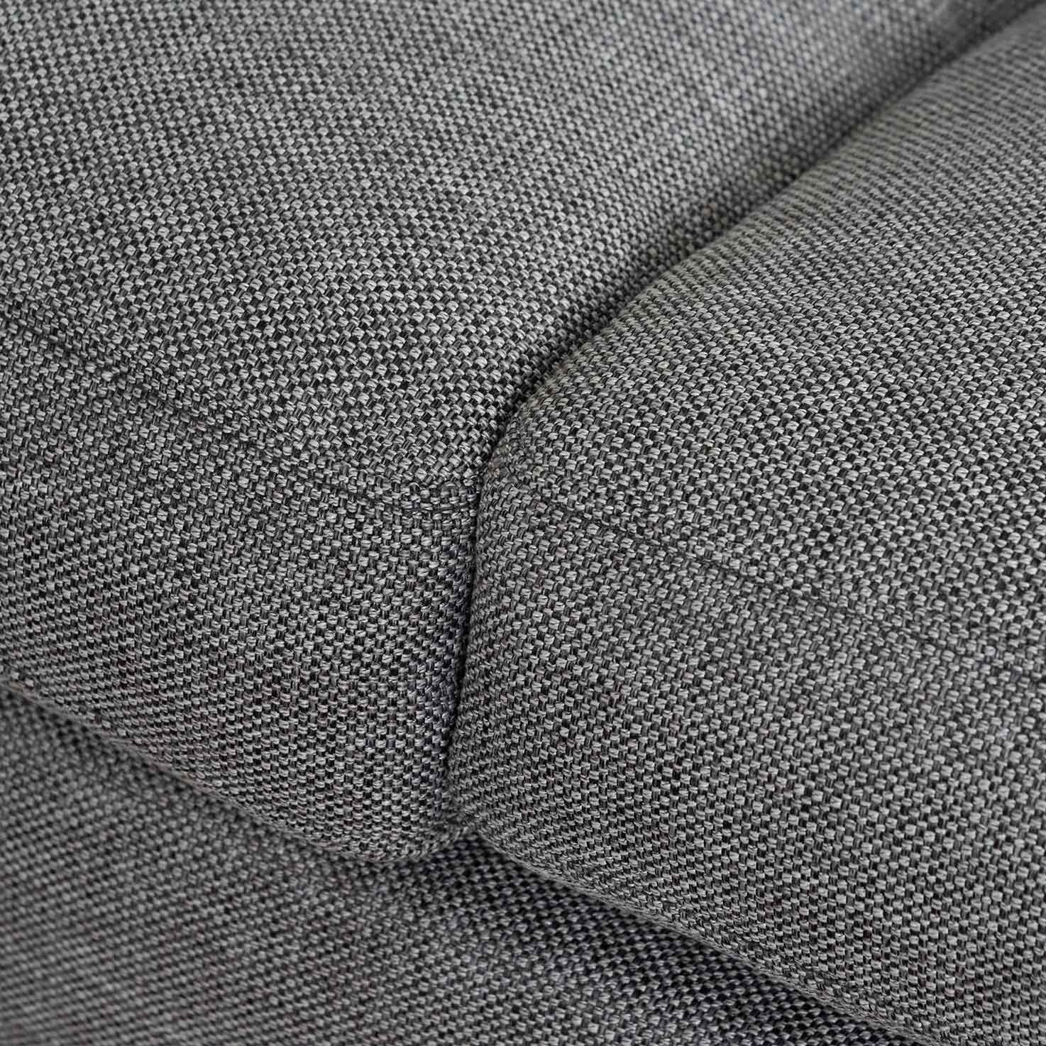 Wilford1 3 Seater Fabric Sofa - Graphite Grey with Walnut Frame - Last One