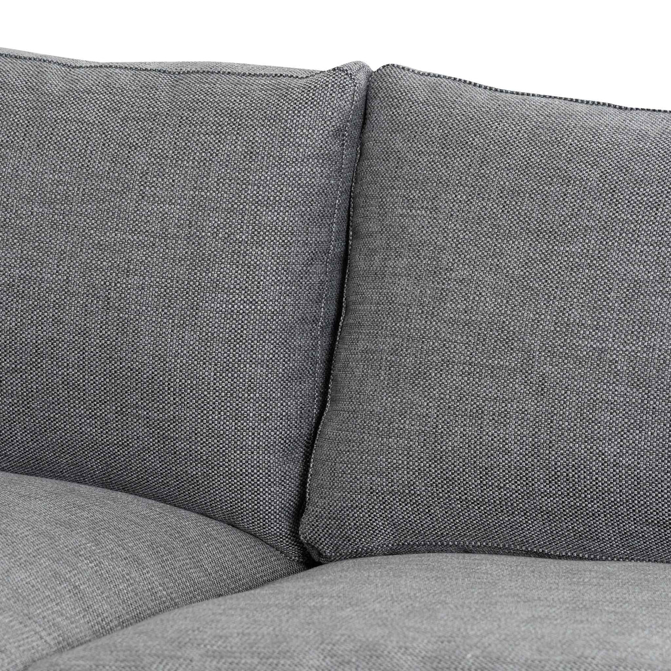 Wilford1 3 Seater Fabric Sofa - Graphite Grey with Walnut Frame - Last One