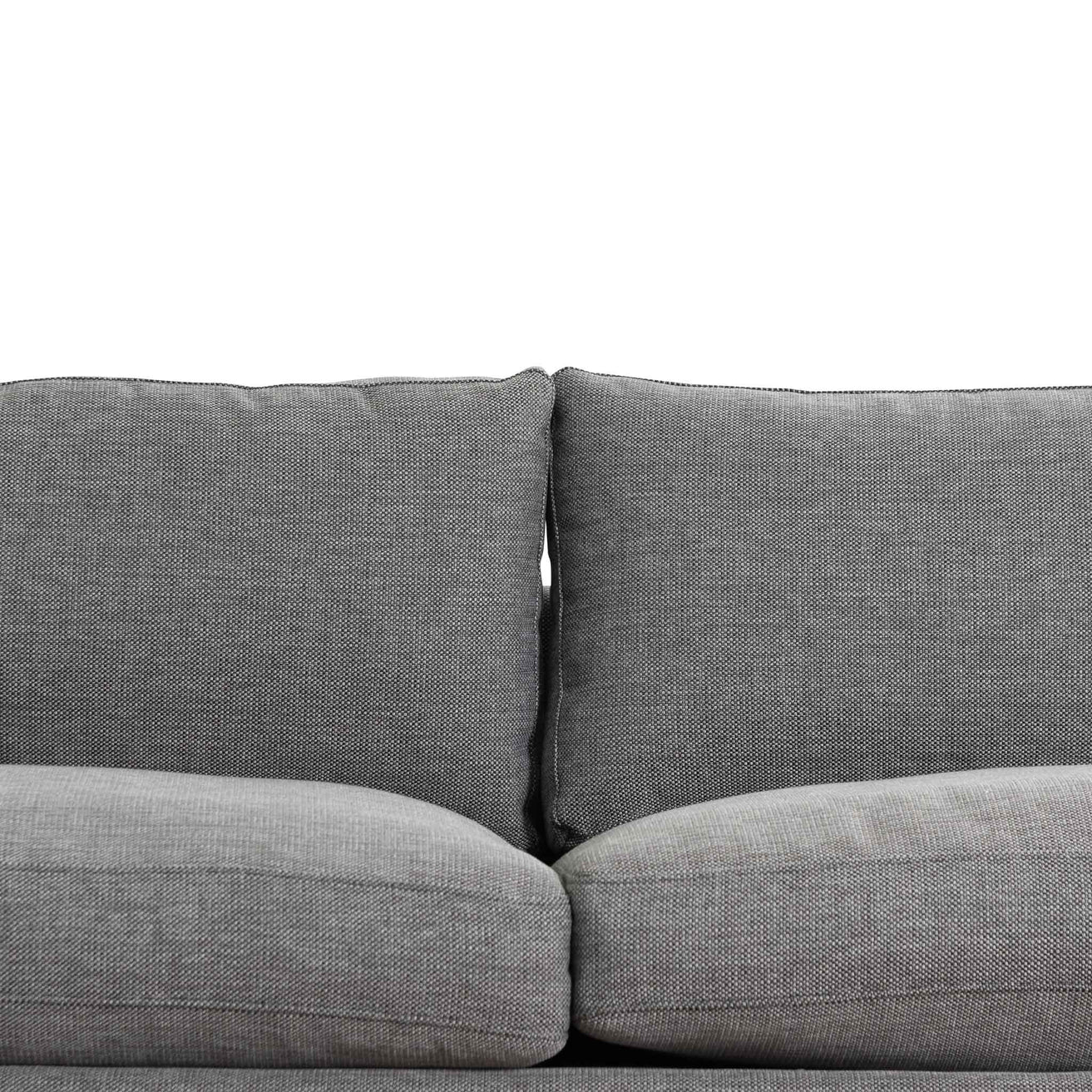 Wilford1 3 Seater Fabric Sofa - Graphite Grey with Walnut Frame - Last One