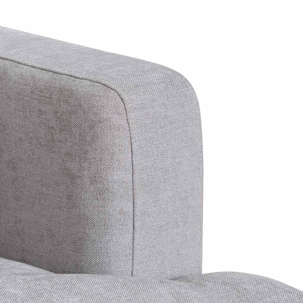 Lucinda 4 Seater Fabric Left Chaise Sofa - Oyster Beige