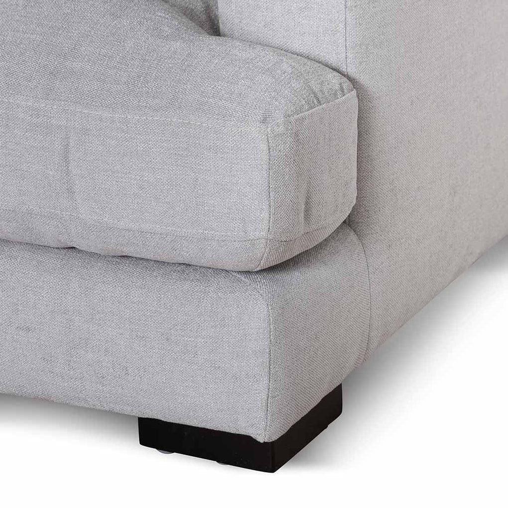 Lucinda 4 Seater Fabric Left Chaise Sofa - Oyster Beige