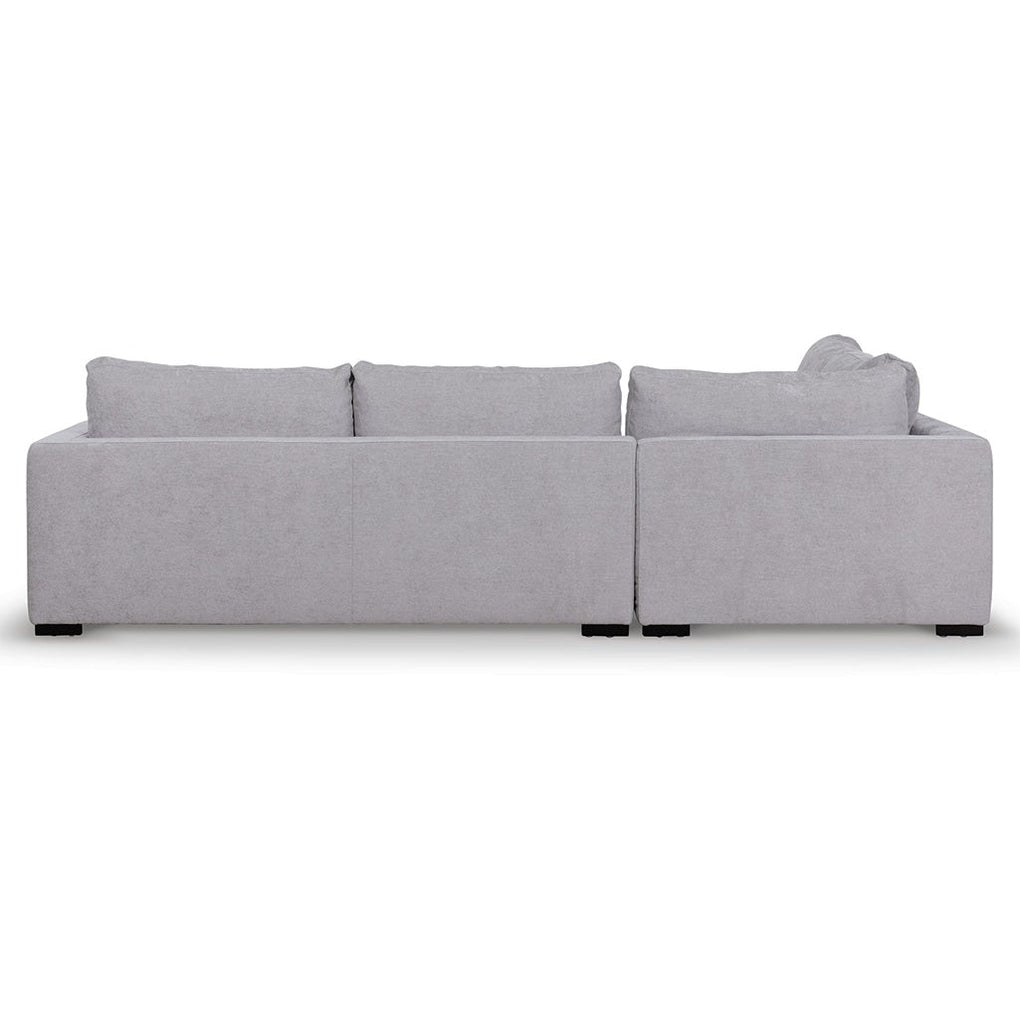 Lucinda 4 Seater Fabric Left Chaise Sofa - Oyster Beige