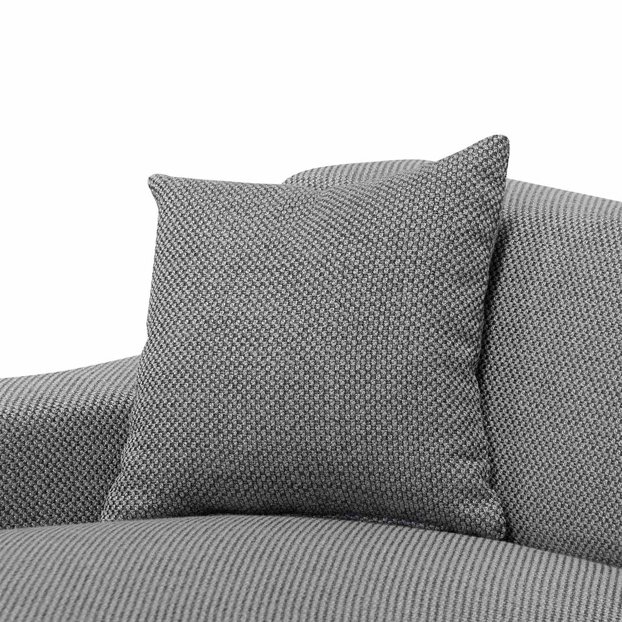 Marlin 3 Seater Left Chaise Fabric Sofa - Noble Grey