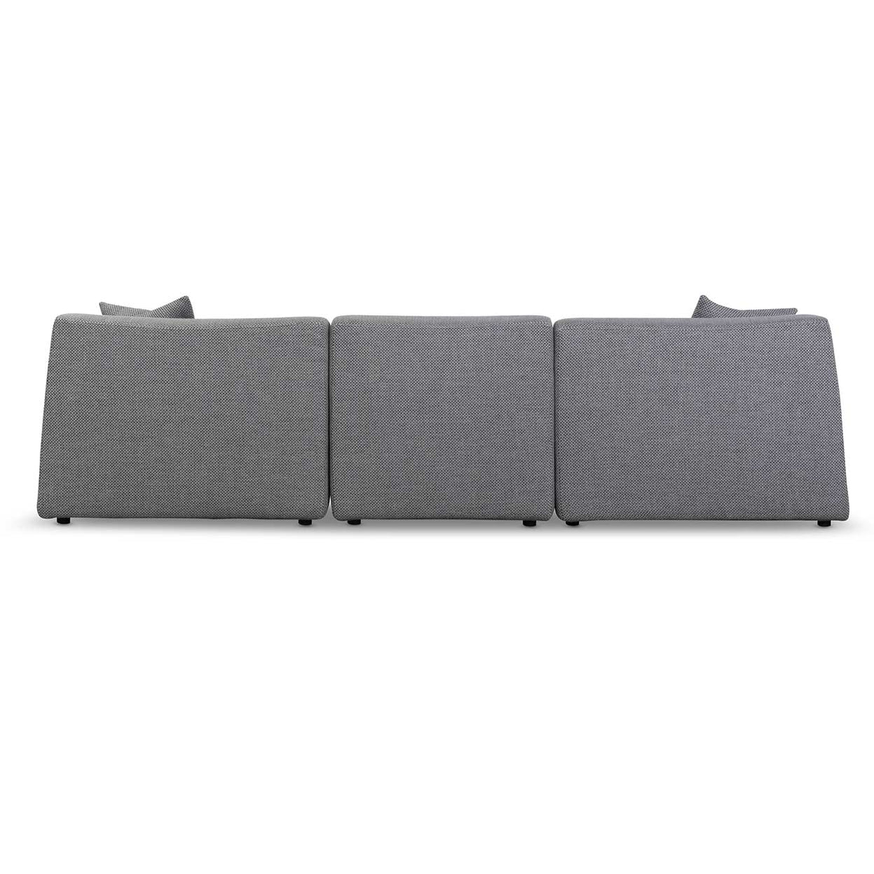 Marlin 3 Seater Left Chaise Fabric Sofa - Noble Grey