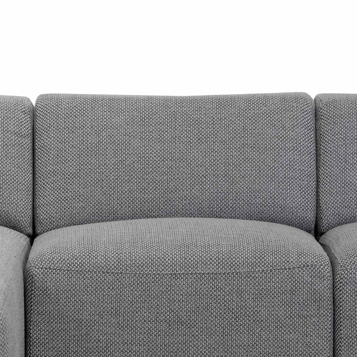 Marlin 3 Seater Left Chaise Fabric Sofa - Noble Grey