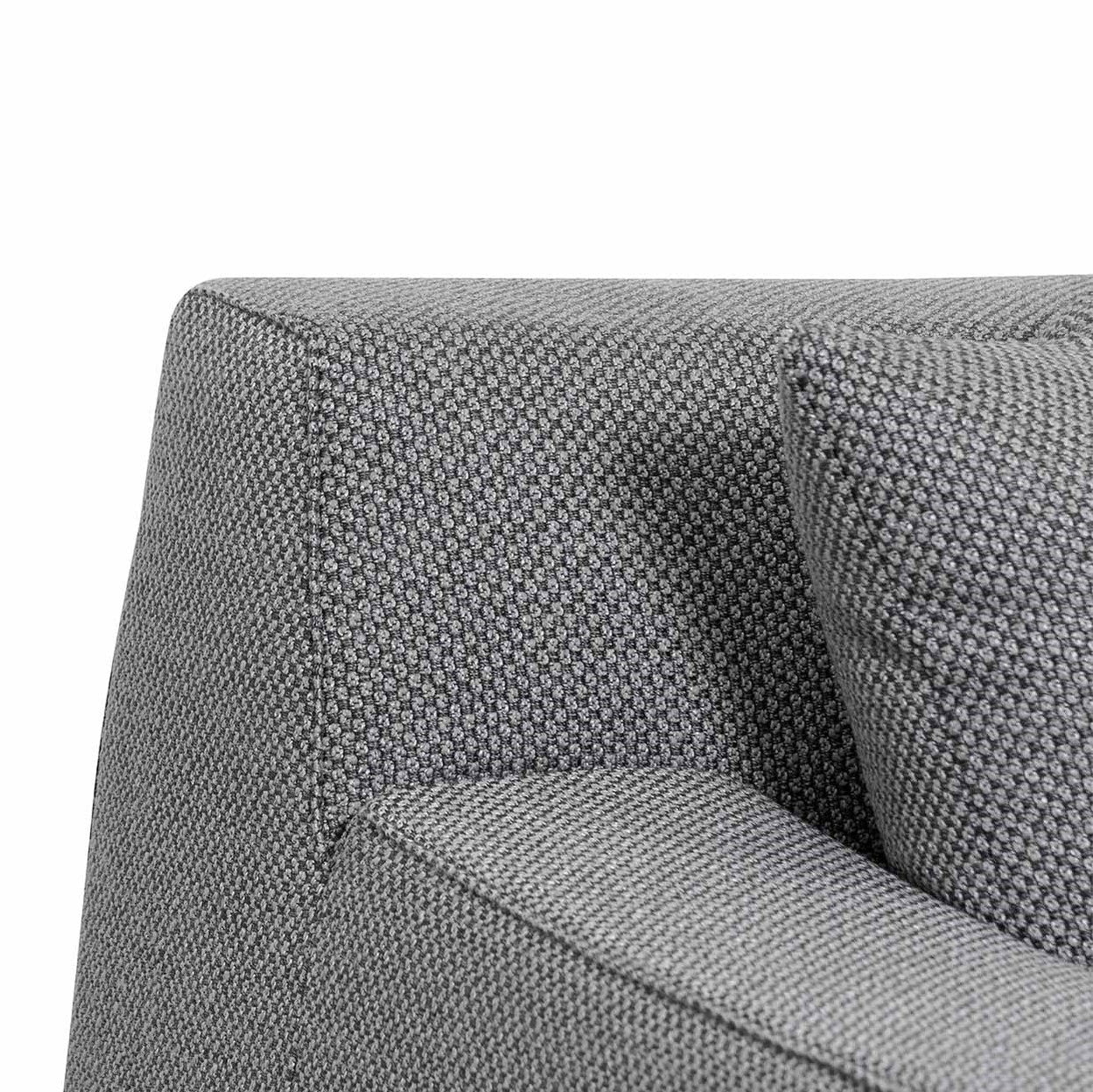 Marlin 3 Seater Right Chaise Fabric Sofa - Noble Grey