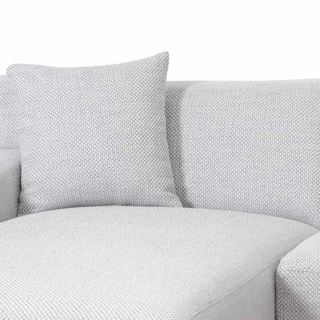 Marlin 3 Seater Left Chaise Fabric Sofa - Passive Grey