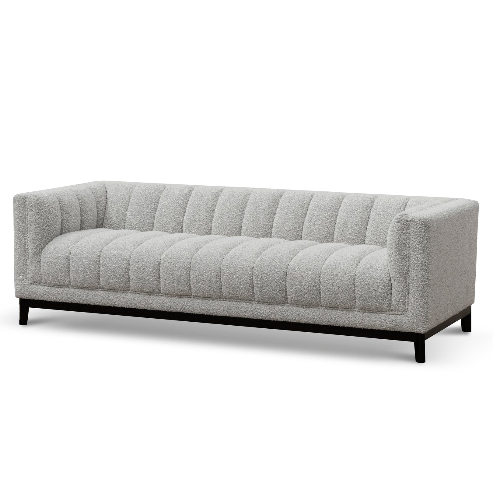 Judith 3 Seater Sofa - Light Grey Boucle