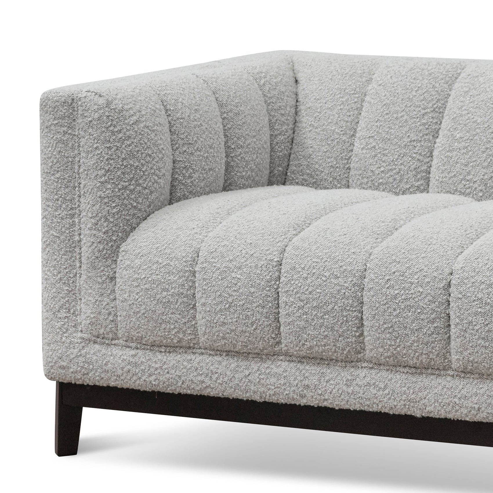 Judith 3 Seater Sofa - Light Grey Boucle