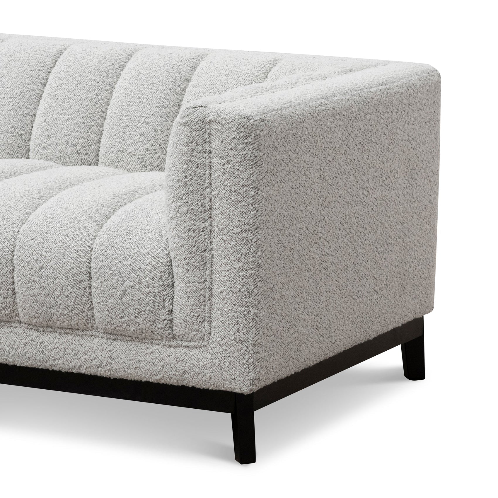 Judith 3 Seater Sofa - Light Grey Boucle