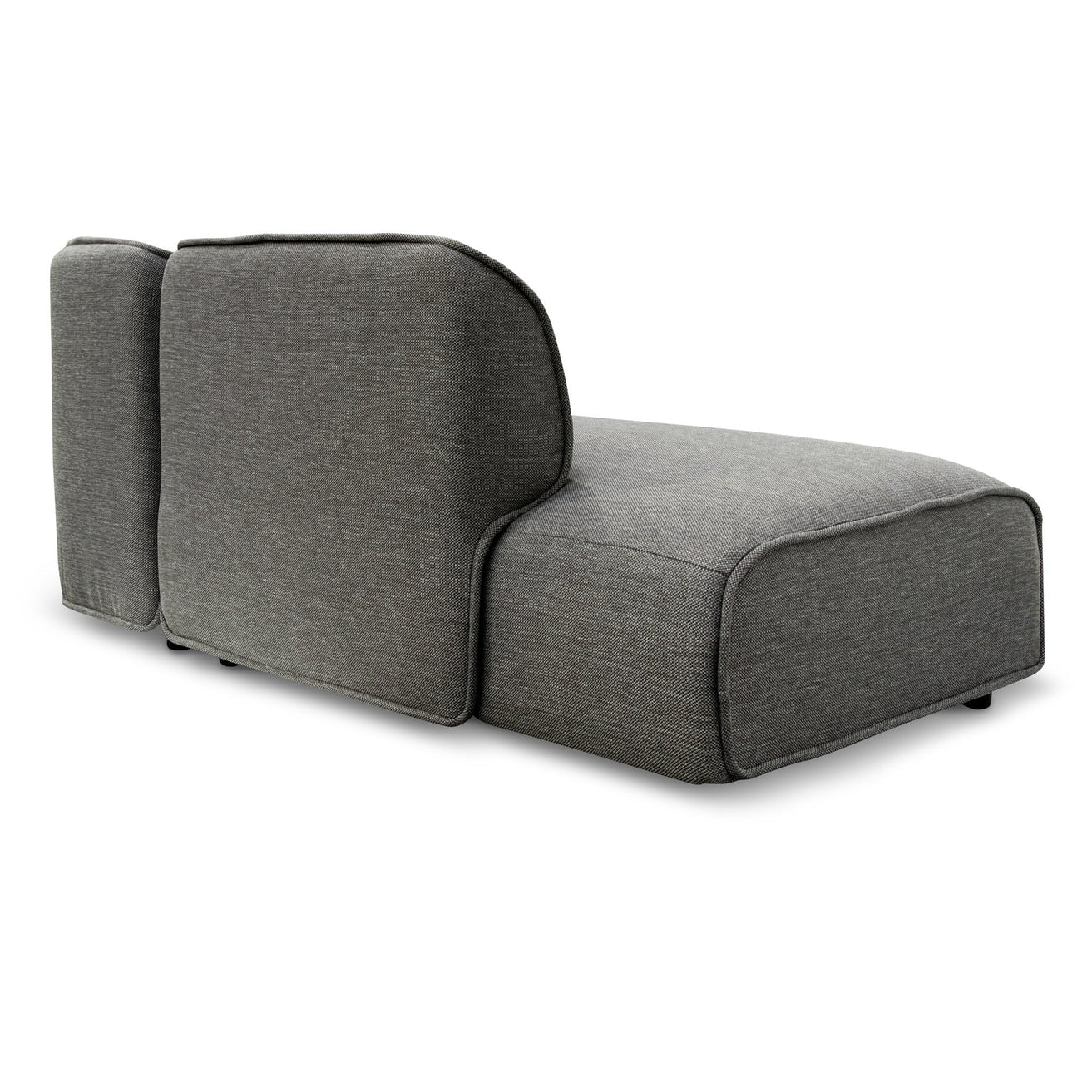 Alvaro Left Return Modular Fabric Corner Sofa - Graphite Grey