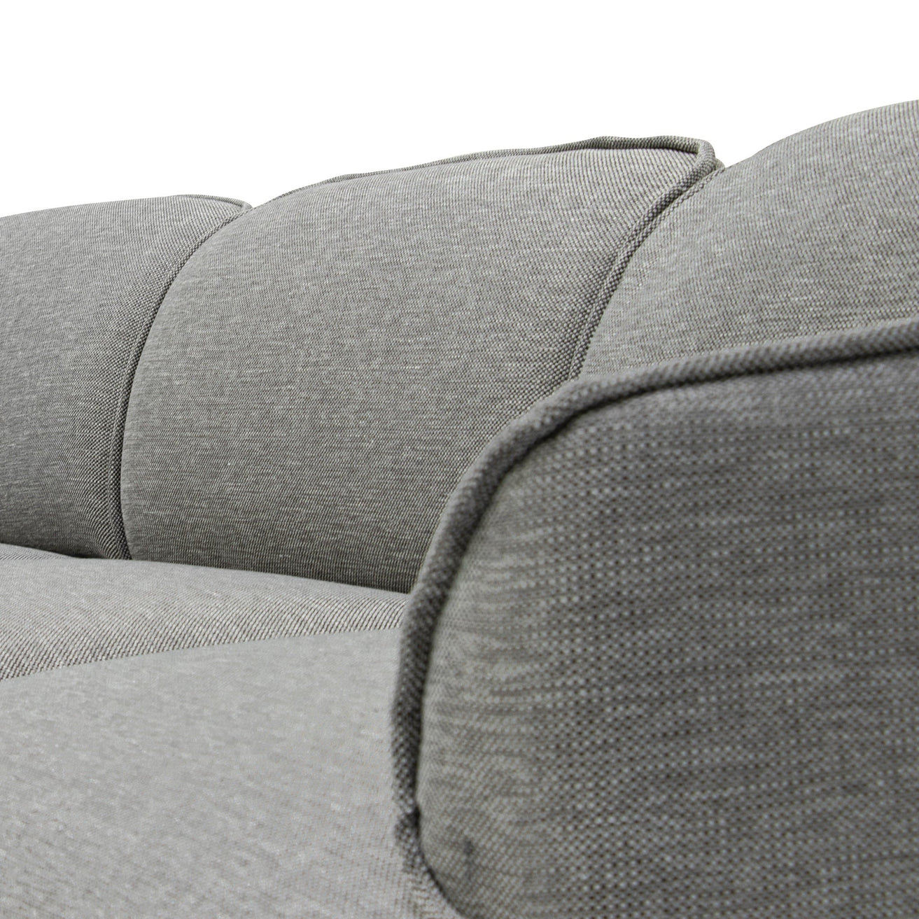 Alvaro Left Return Modular Fabric Corner Sofa - Graphite Grey