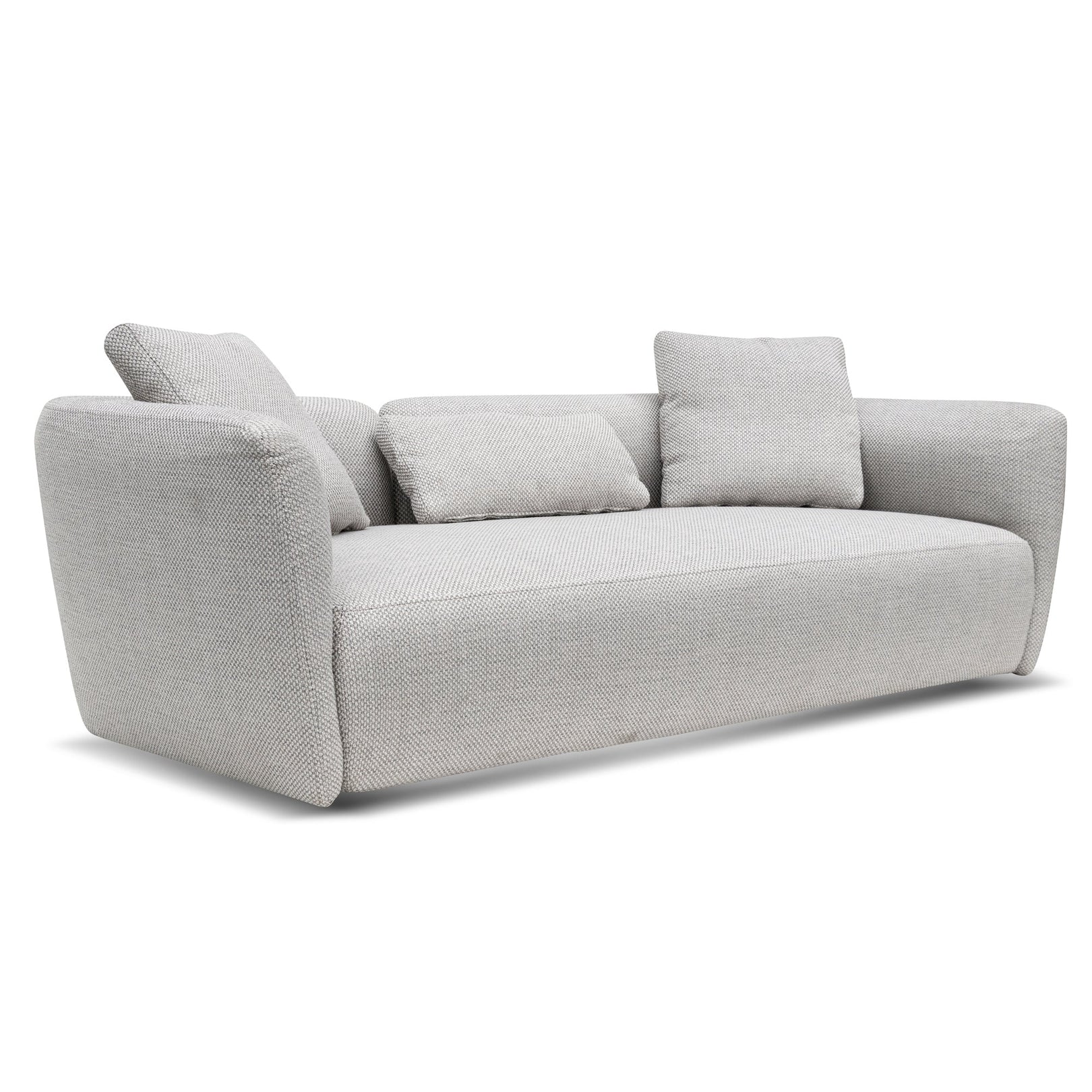 Willian 3 Seater Fabric Sofa - Passive Grey