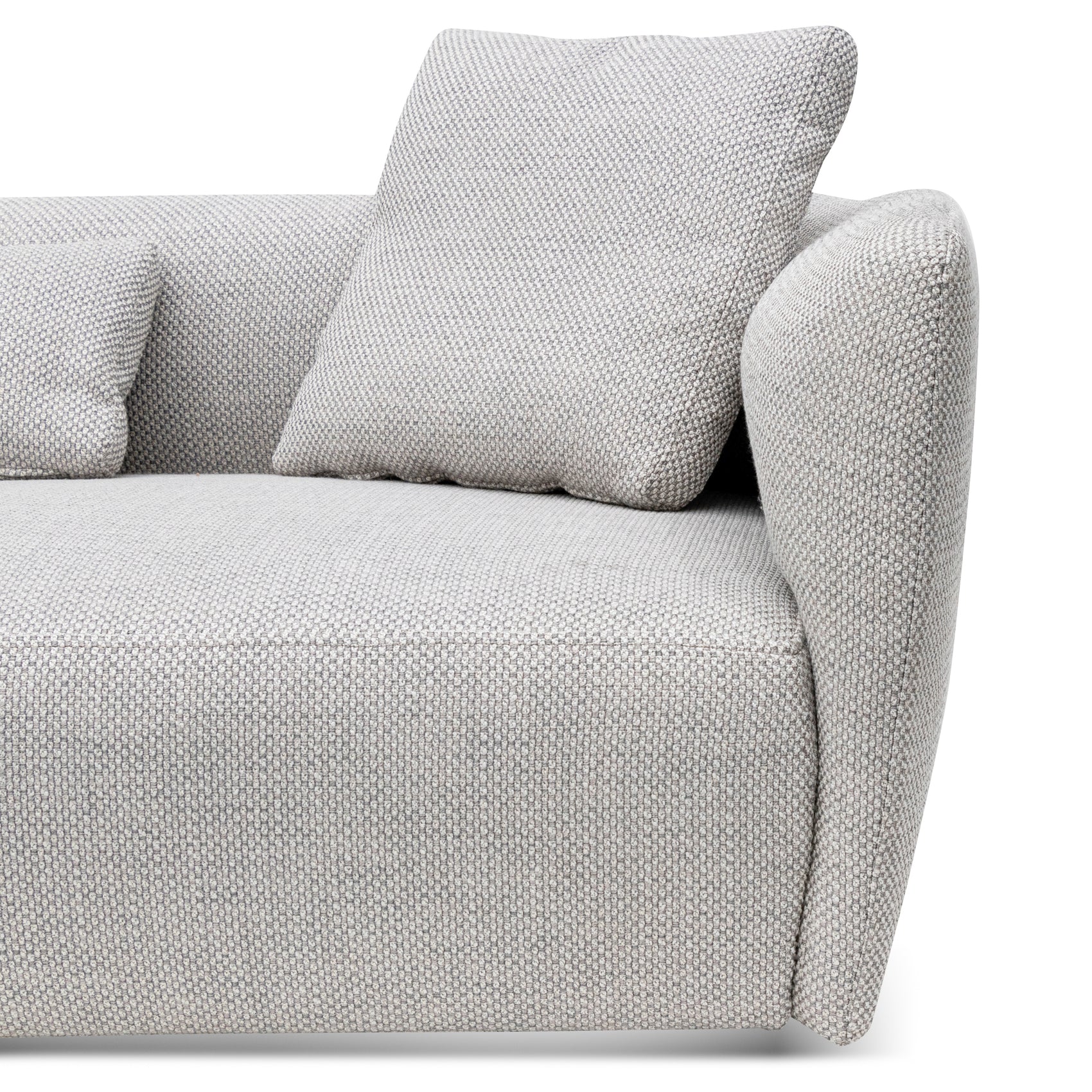 Willian 3 Seater Fabric Sofa - Passive Grey