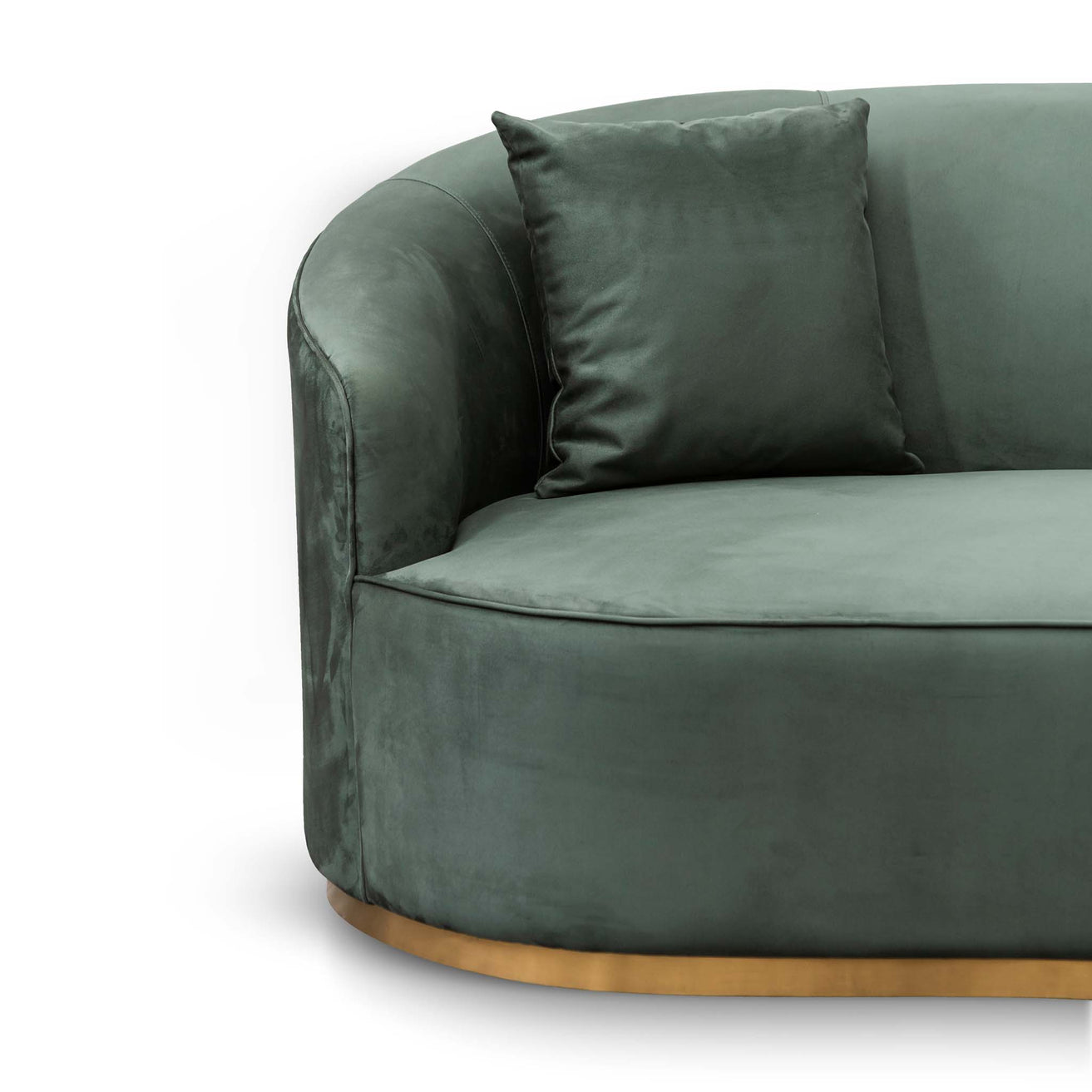 Sosa 3 Seater Sofa - Dark Green Velvet