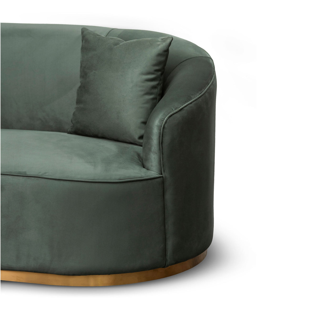 Sosa 3 Seater Sofa - Dark Green Velvet