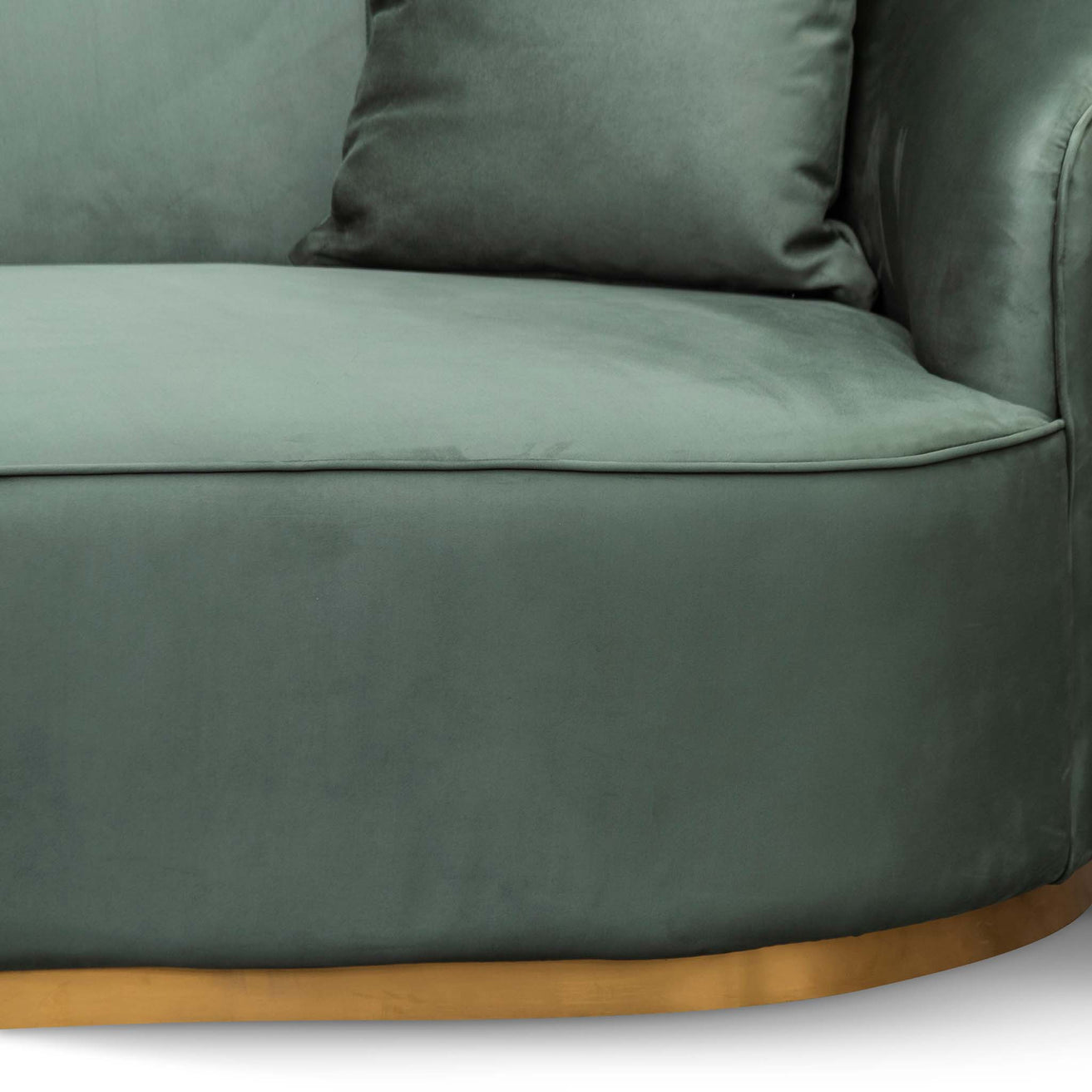 Sosa 3 Seater Sofa - Dark Green Velvet