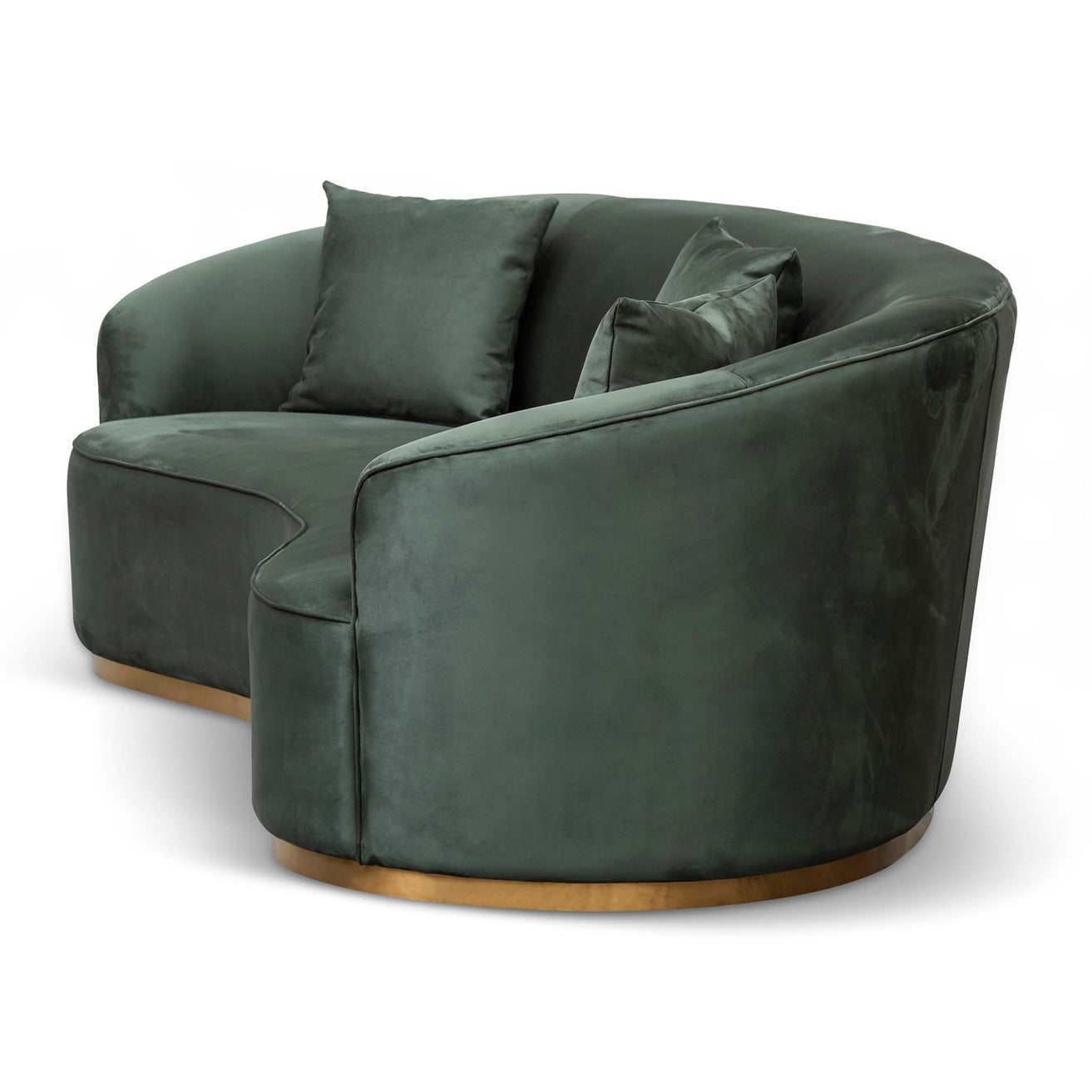 Sosa 3 Seater Sofa - Dark Green Velvet