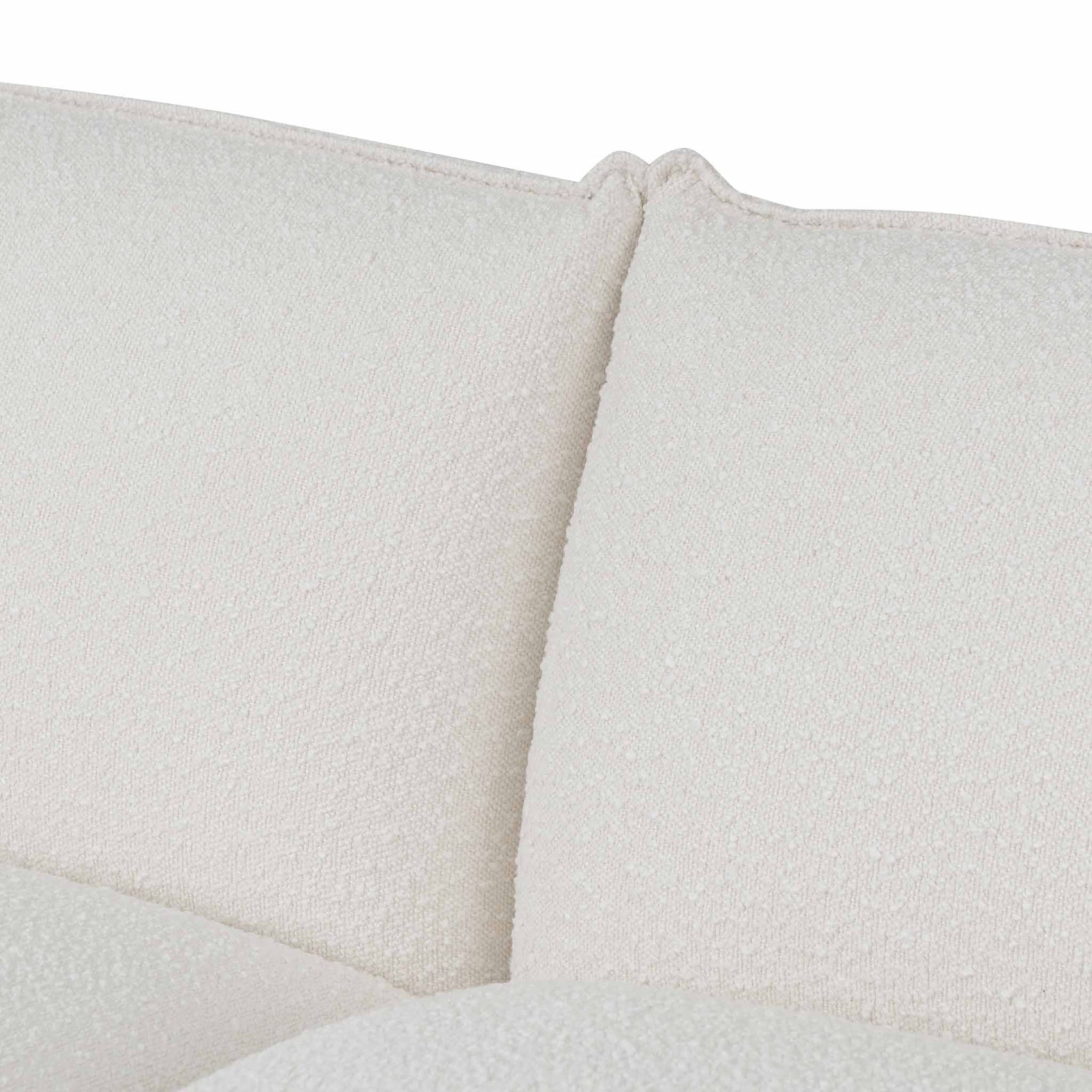 Ferrell 3 Seater Sofa - White Wash Boucle