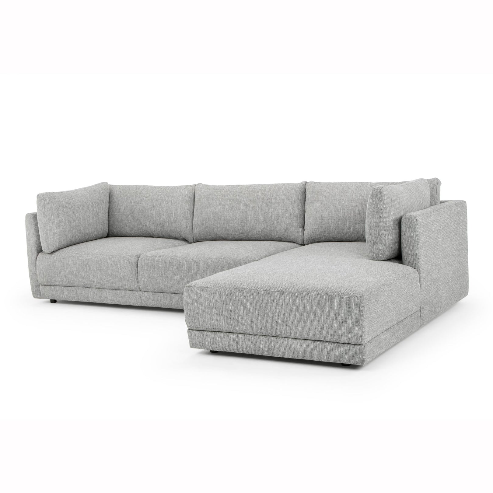 Kerry 3 Seater Fabric Right Chaise Fabric Sofa - Graphite