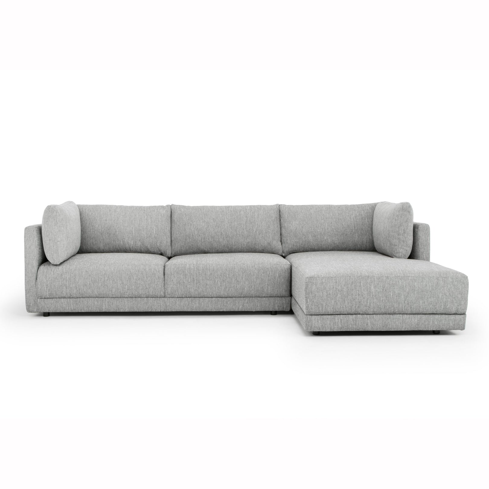 Kerry 3 Seater Fabric Right Chaise Fabric Sofa - Graphite