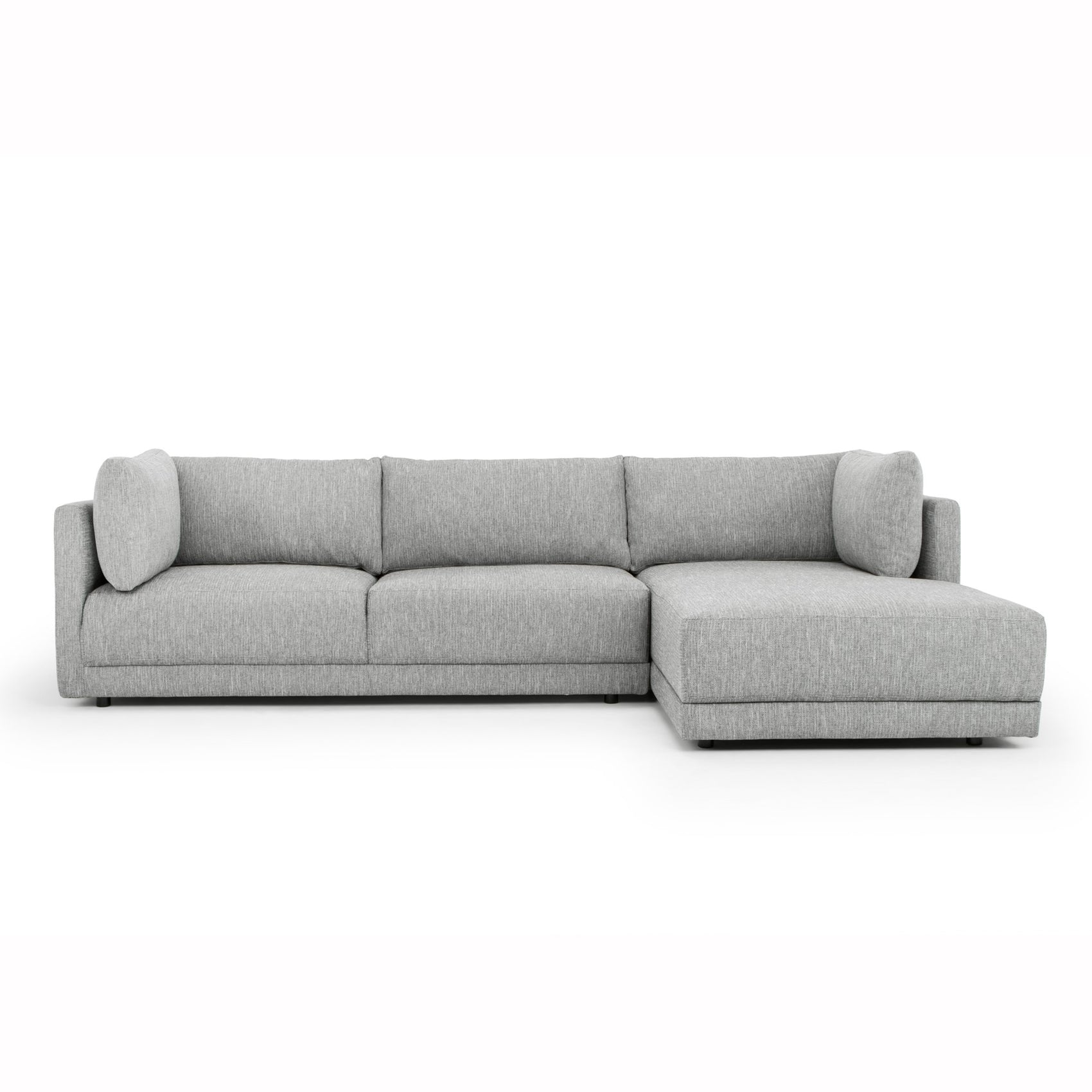 Kerry 3 Seater Fabric Right Chaise Fabric Sofa - Graphite