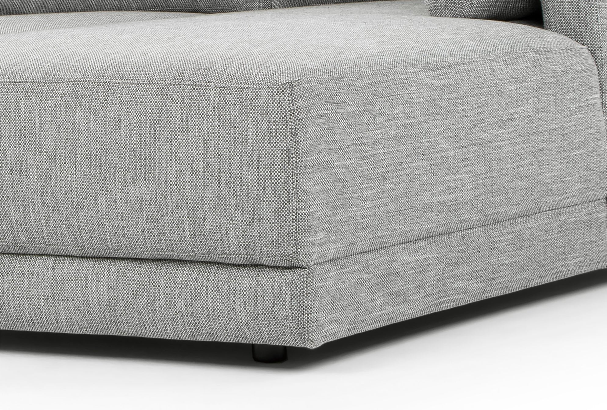 Kerry 3 Seater Fabric Right Chaise Fabric Sofa - Graphite