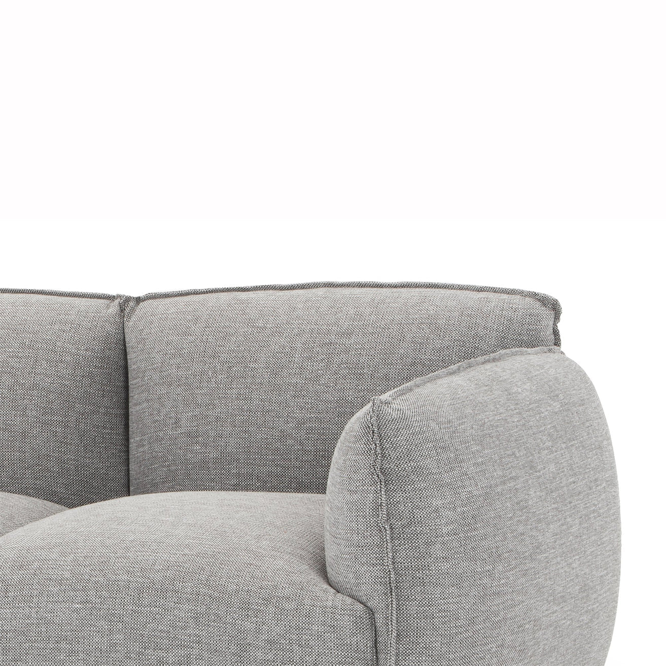 Dane 3 Seater Fabric Sofa - Graphite Grey