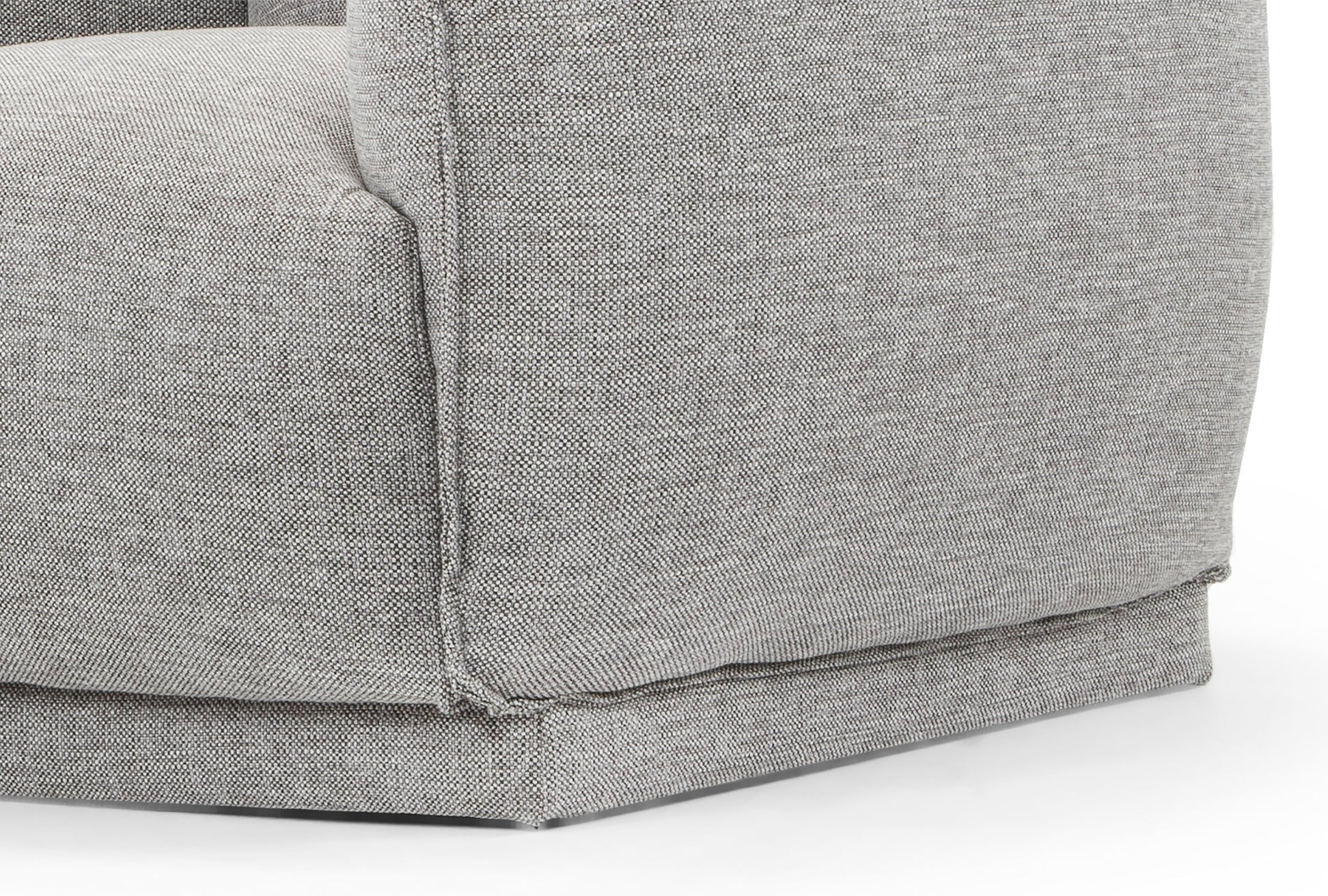 Dane 3 Seater Fabric Sofa - Graphite Grey
