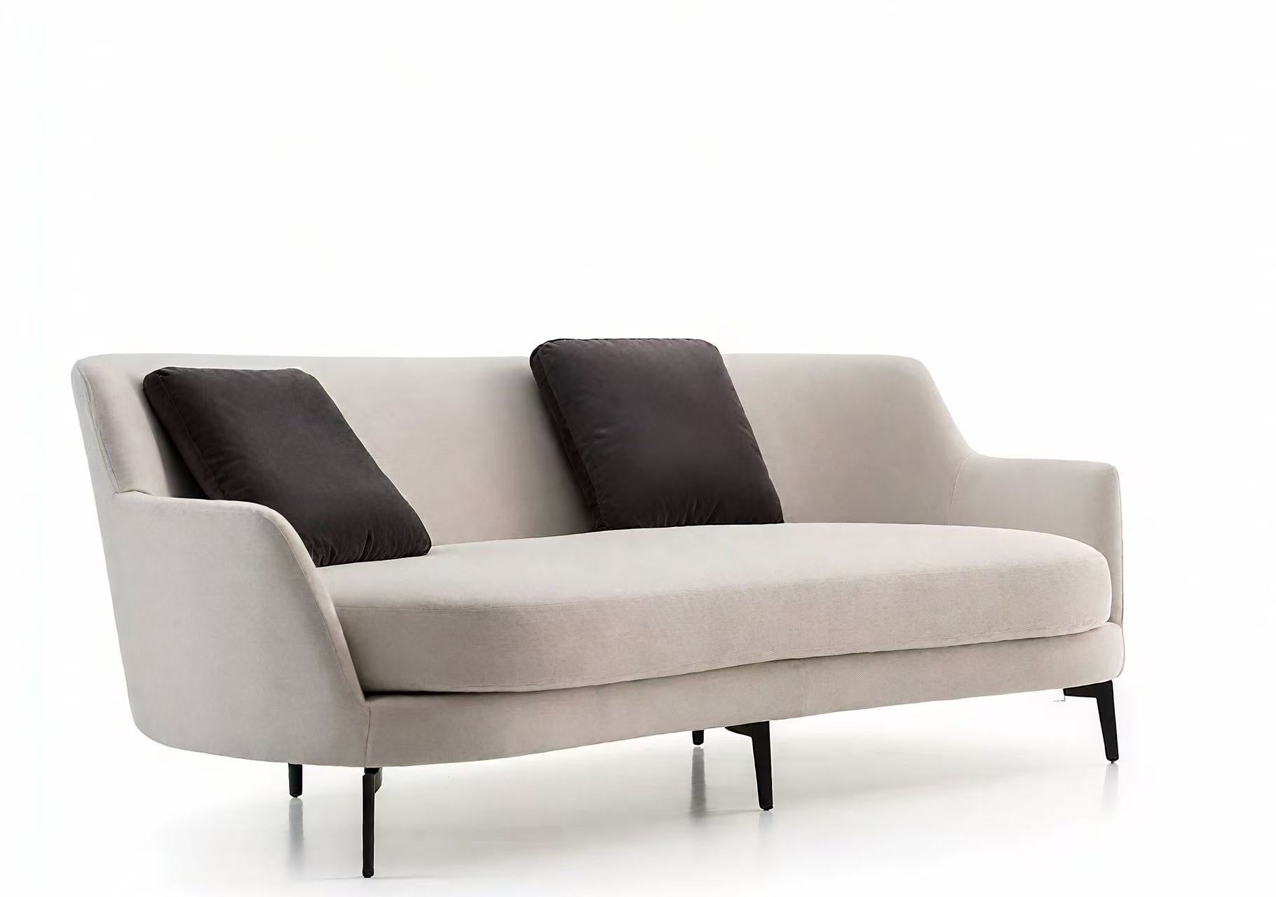 Curved high sofa 2.05m
