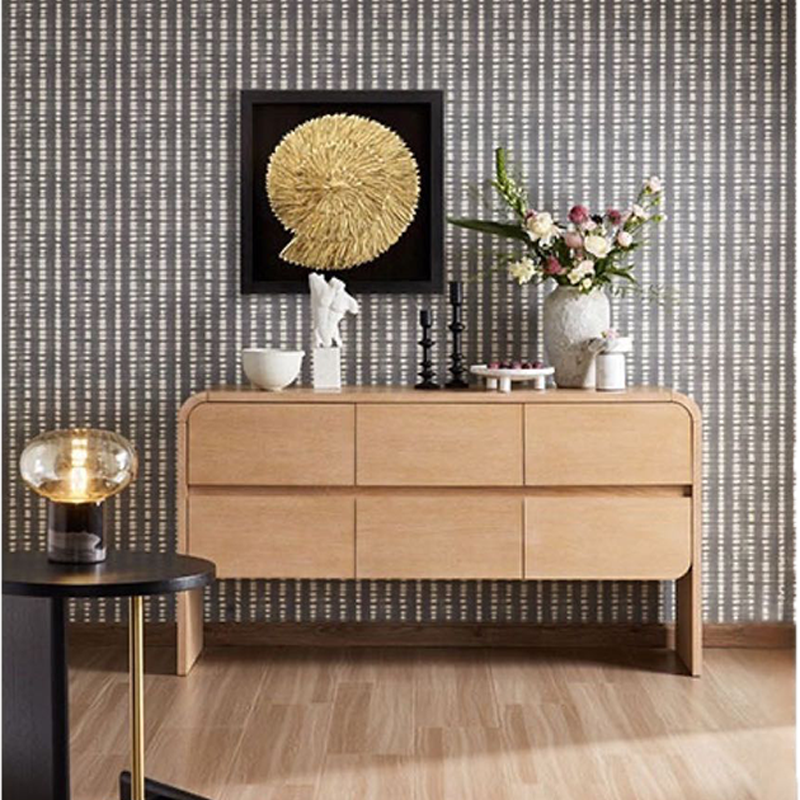 Nordic Solid Wood Medieval Style Drawer Cabinet