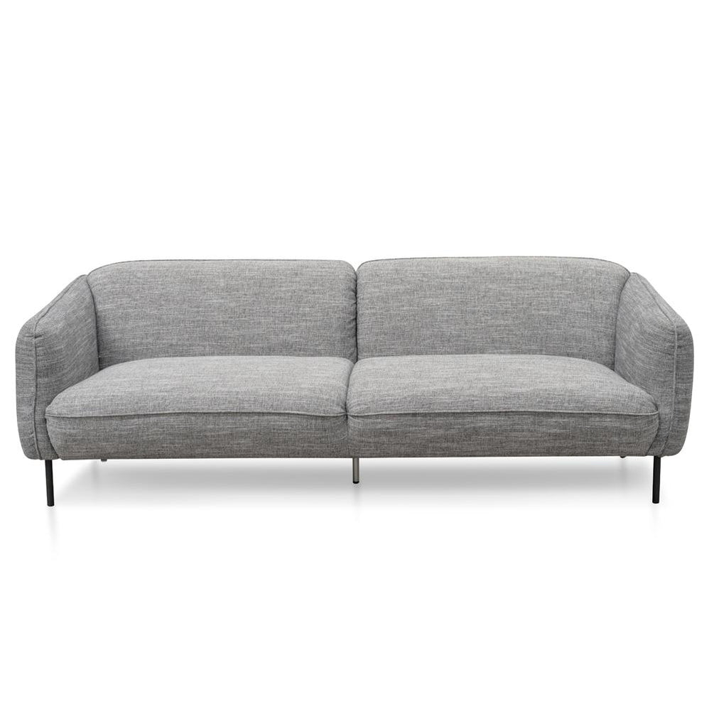 Joanna 3 Seater Fabric Sofa - Dark Spec Grey
