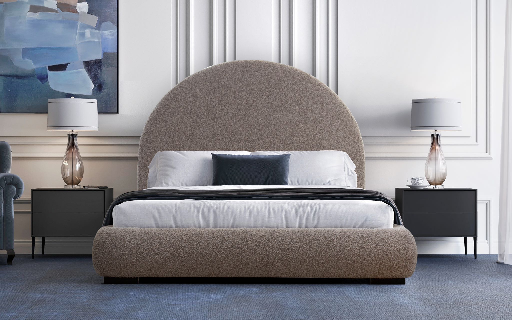 Ball Fleece Bed Frame
