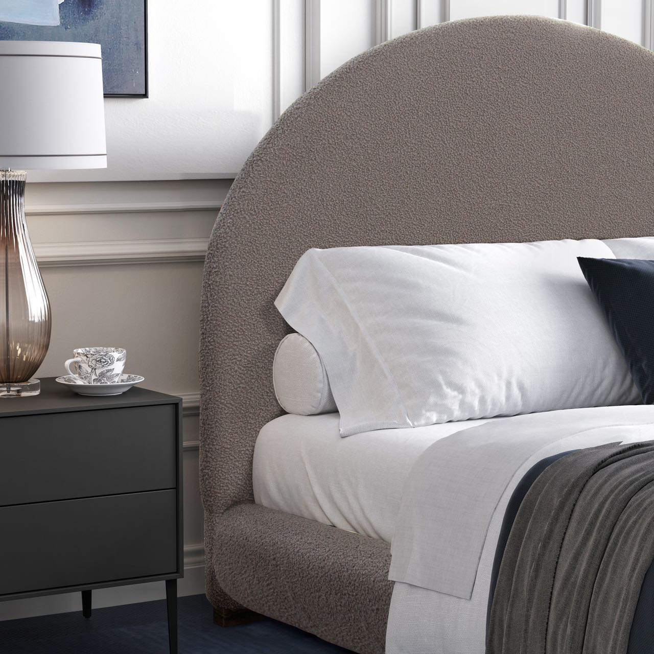 Ball Fleece Bed Frame