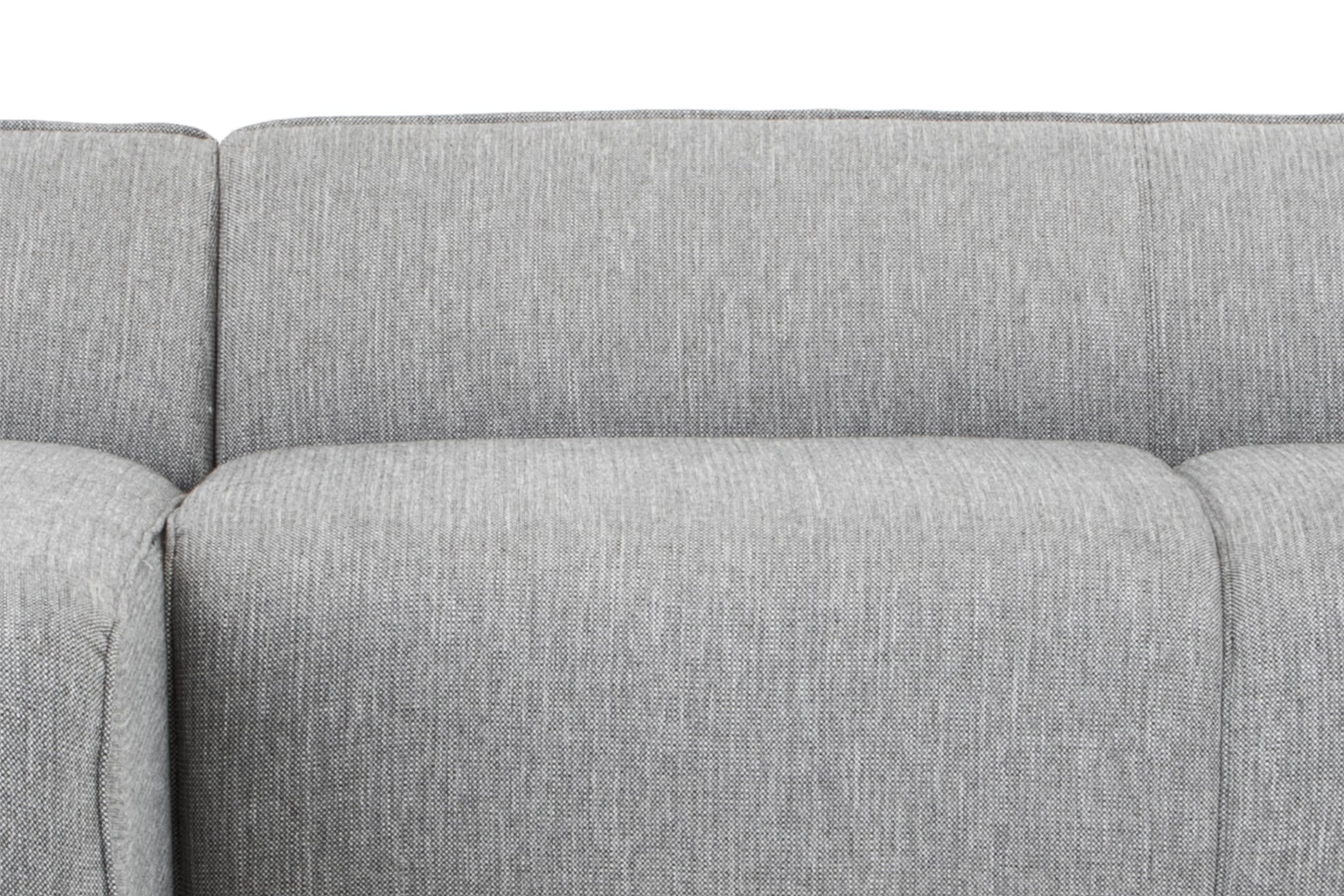 Troy 3 Seater Left Chaise Sofa - Graphite Grey