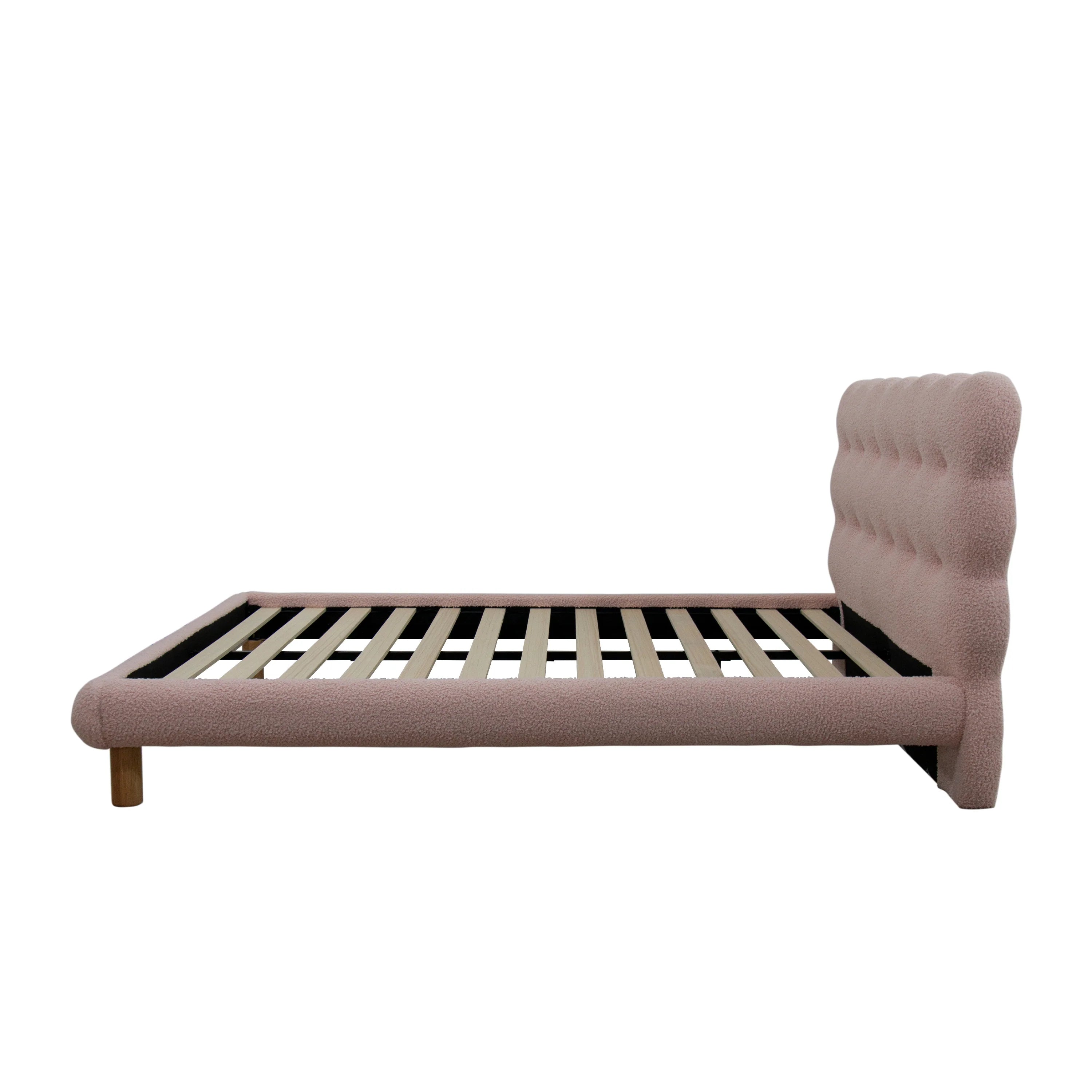 Pink Velvet Bed Frame