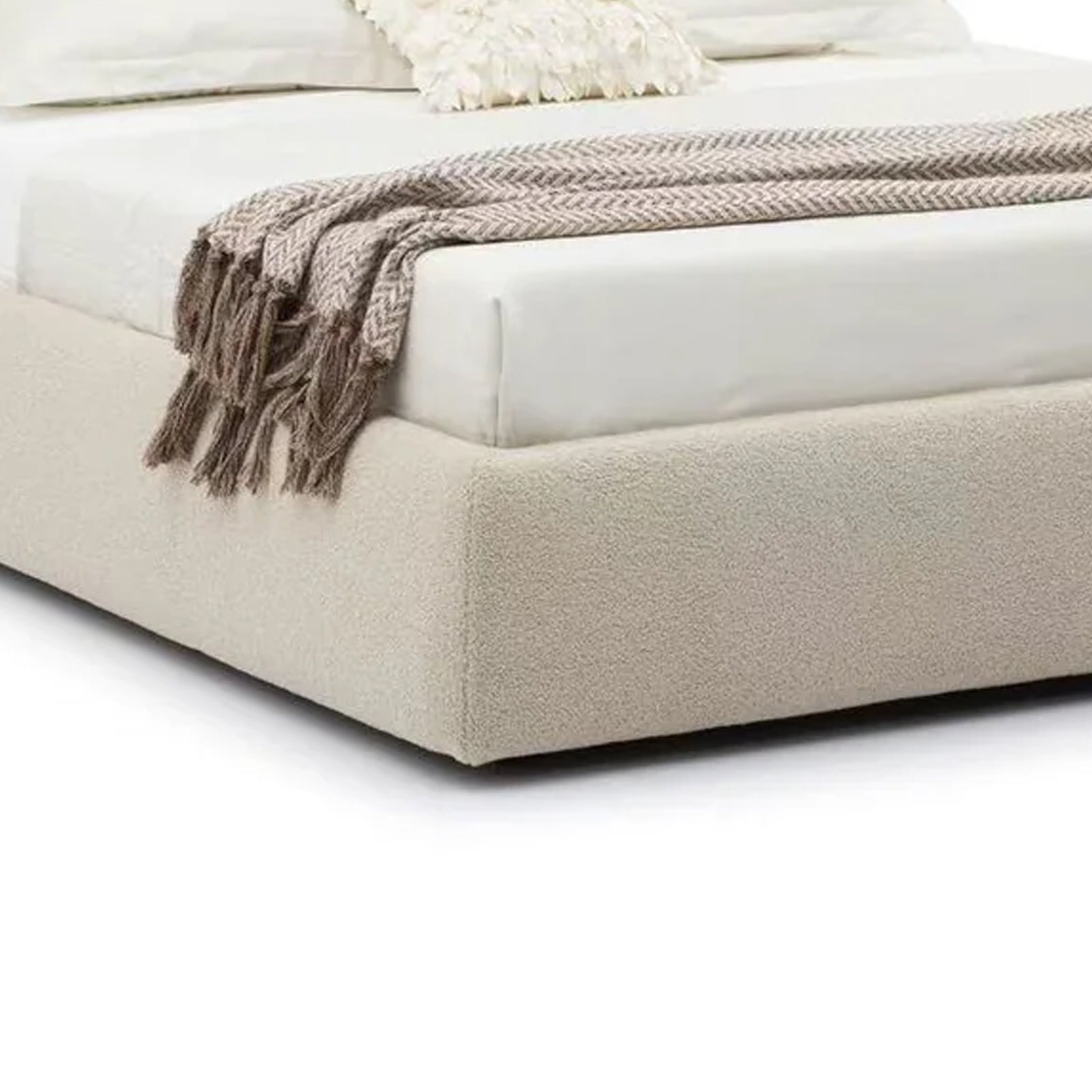 Modern Simple Cotton Velvet Floor Bed
