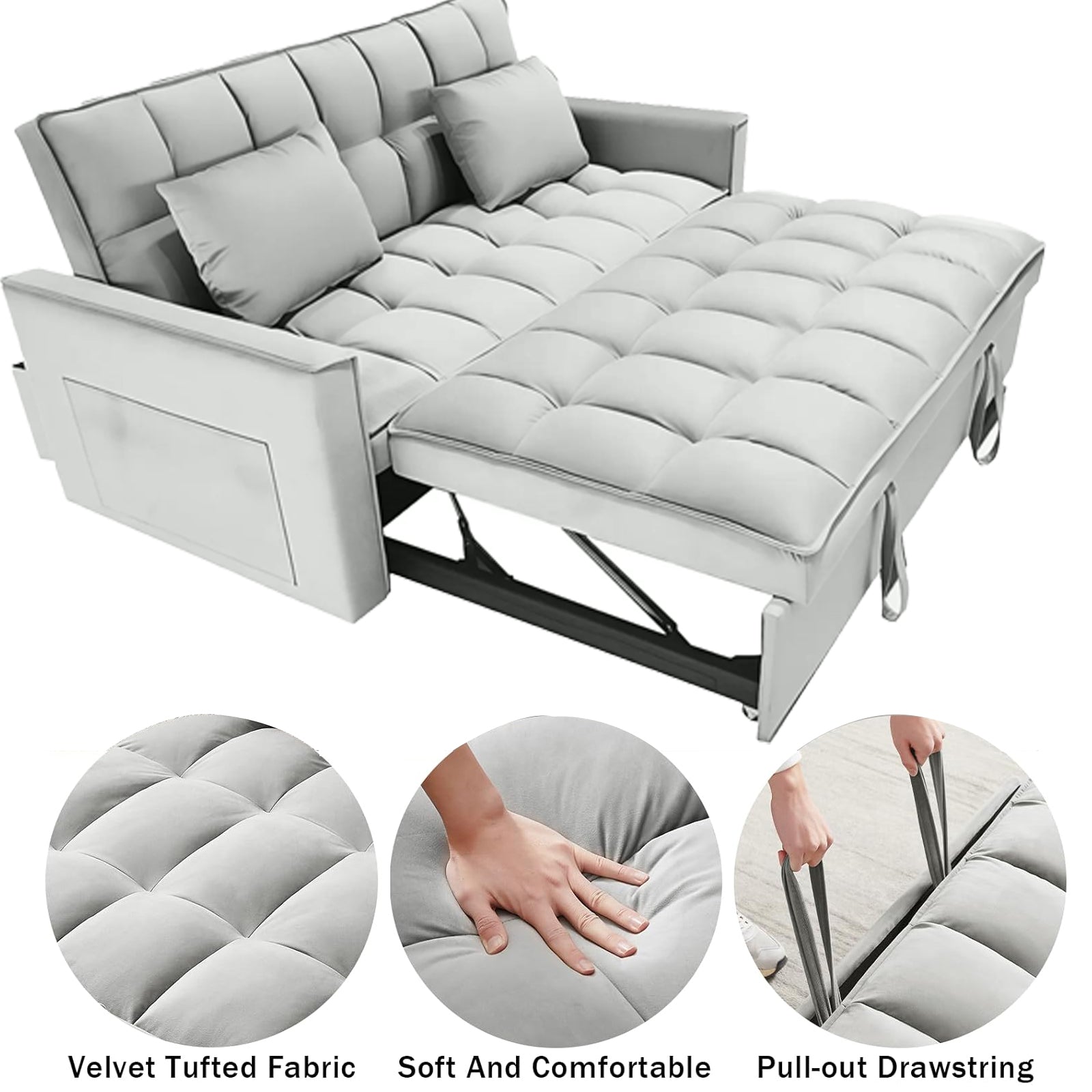 Multifunctional Single Sofa Bed Foldable Couches 1.4m