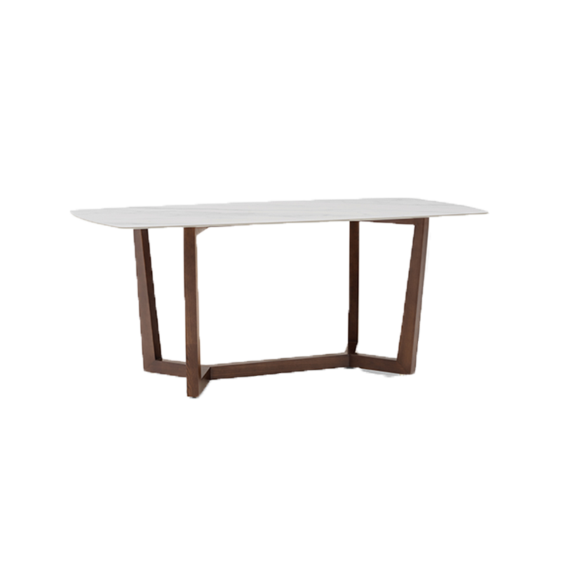 Minimalist slate dining table