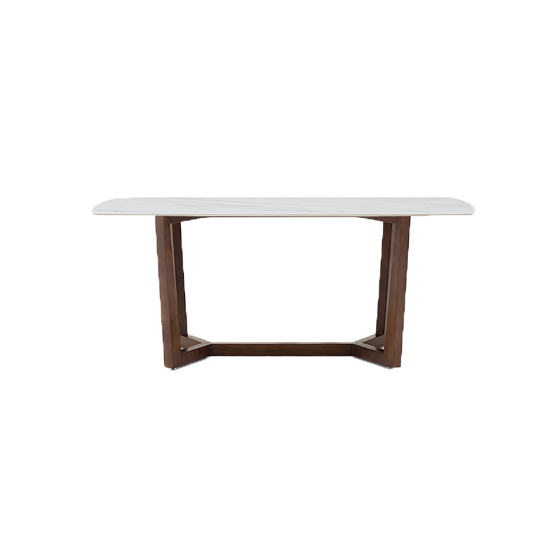 Minimalist slate dining table