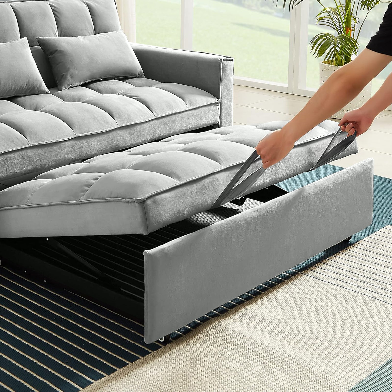Multifunctional 2 Seater Sofa Bed Foldable Sofa 1.7m