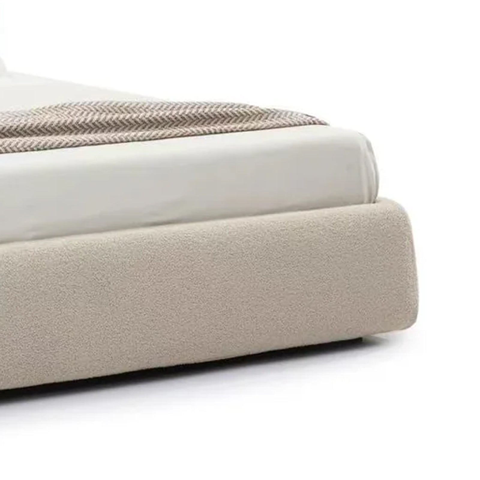Modern Simple Cotton Velvet Floor Bed