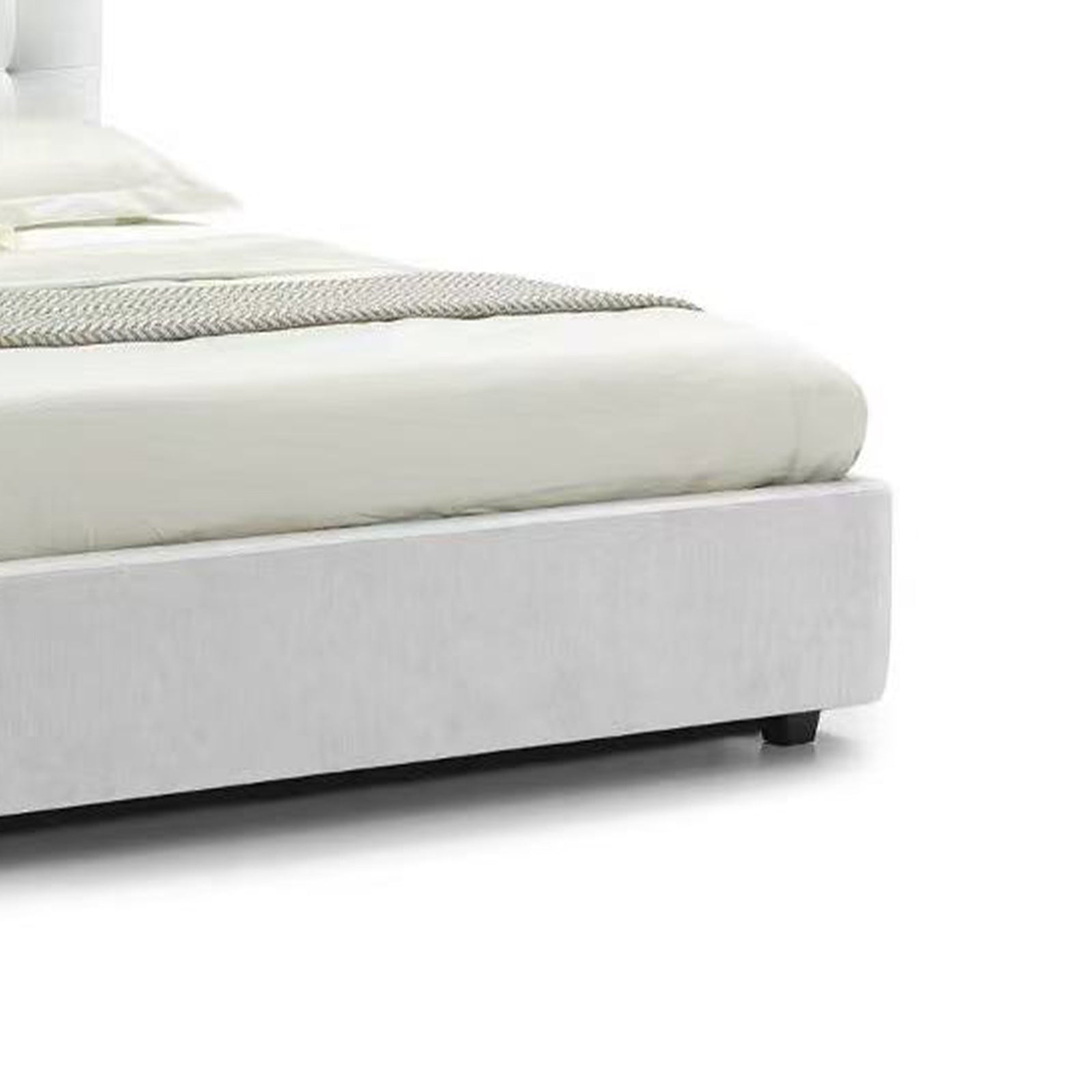 Gray Velvet Bed Frame