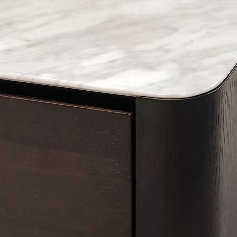 Italian Minimalist Natural Marble TV Cabinet